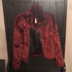 Express faux fur jacket.